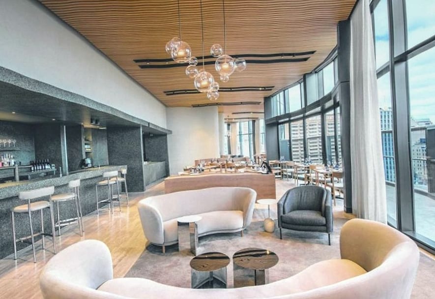 Open kitchen at Ember and Oak restaurant