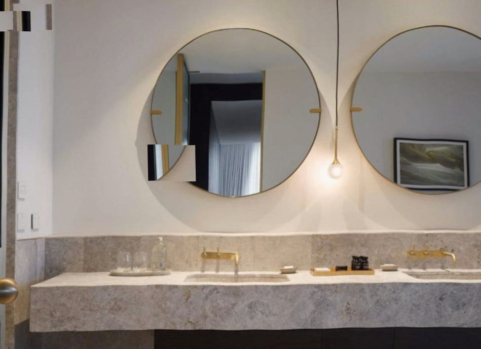 Salon dining setup